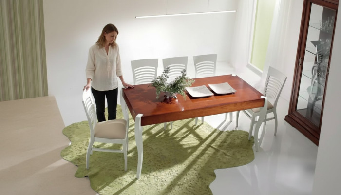 Table à manger en bois Table à manger Rectangulaire de salle à manger Meubles italiens Tables neuves