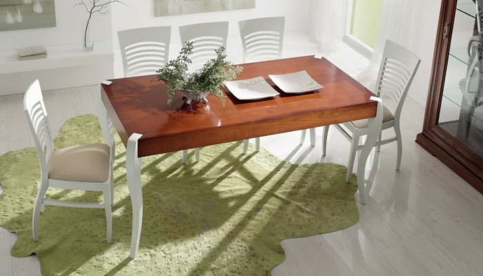 Table à manger en bois Table à manger Rectangulaire de salle à manger Meubles italiens Tables neuves