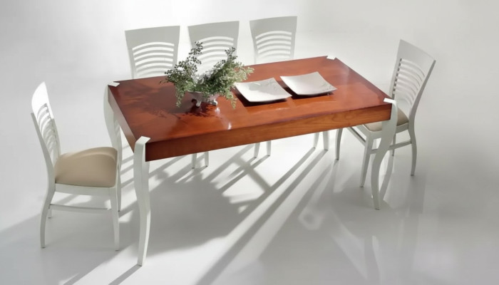 Table à manger en bois Table à manger Rectangulaire de salle à manger Meubles italiens Tables neuves
