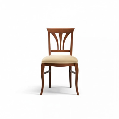 Chaise sans accoudoir Chaise de salle à manger Bois Salle à manger Marron Design Classique