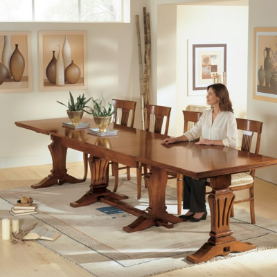 Table à manger Table en bois Salle à manger Table en bois Design Mobilier de luxe Classique nouveau