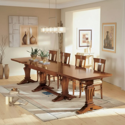 Table à manger Table en bois Salle à manger Table en bois Design Mobilier de luxe Classique nouveau