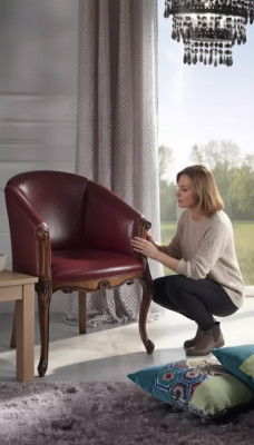 Canapé design Fauteuil canapé Rembourrage Luxe Canapé en cuir 1 place neuf