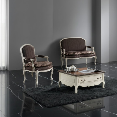 Canapé 2 places Classique Design Luxe Rembourrage Canapé Canapés Fauteuil neuf