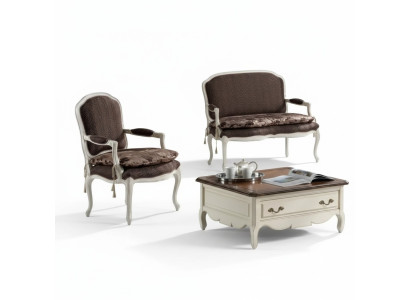 Canapé 2 places Classique Design Luxe Rembourrage Canapé Canapés Fauteuil neuf