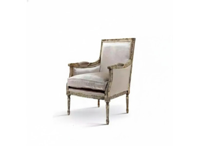 Fauteuil Canapé 1 place Canapé Designer Gris Tissu Canapés Rembourrage Bois neuf