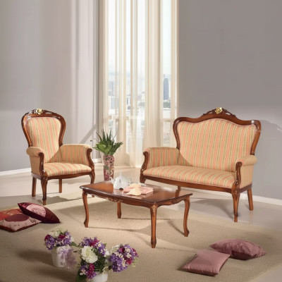 Ensemble de canapé 2 places Ensemble de canapé design Canapé rembourré Luxe classique neuf