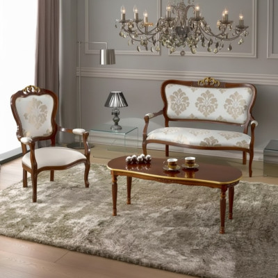 Ensemble de canapés Ensemble de canapé Design 2 places Fauteuil Canapé Classique de Luxe neuf