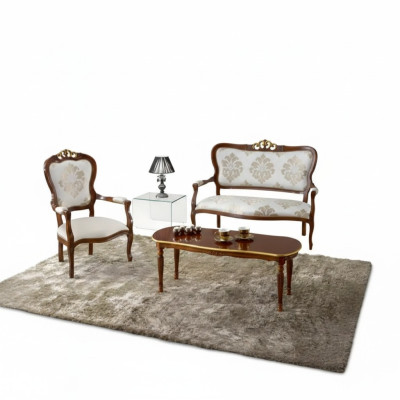 Ensemble de canapés Ensemble de canapé Design 2 places Fauteuil Canapé Classique de Luxe neuf