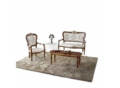 Ensemble de canapés Ensemble de canapé Design 2 places Fauteuil Canapé Classique de Luxe neuf