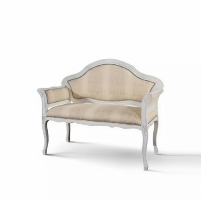 Canapé 2 places de luxe Tissu de canapé rembourré Canapé en tissu Tissu Classique Nouveau