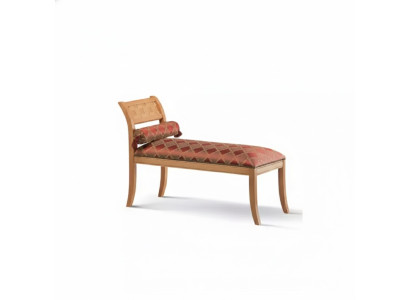 Chaise longue classique r Meubles Salon Design Canapé Textile Rouge