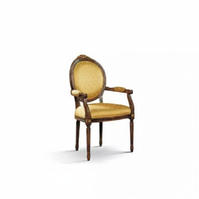 Chaise classique Chaise à accoudoirs Chaise en bois Chaise de salle à manger Mobilier de luxe en bois neuf