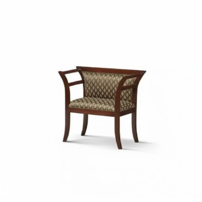 Salle à manger Chaises en bois Rembourrage avec accoudoir Chaise marron Design Salon