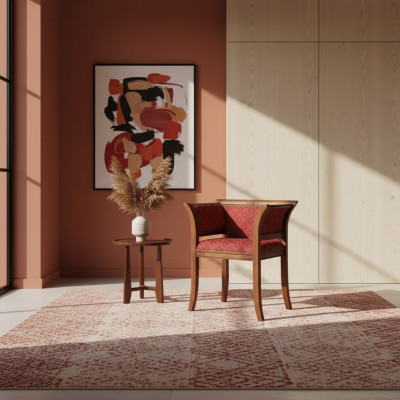 Salle à manger Chaise en bois avec accoudoirs Design classique et moderne Siège rembourré