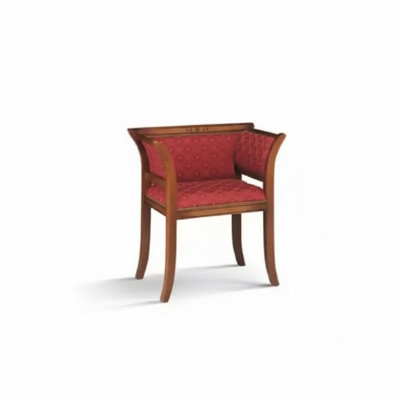 Salle à manger Chaise en bois avec accoudoirs Design classique et moderne Siège rembourré