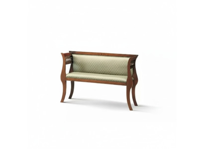 Banc de siège Classique Siège de Designer Meubles de Salle de Séjour Banc rembourré Marron