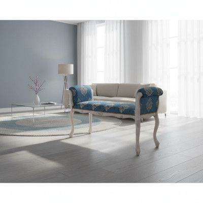 Banc rembourré Siège de banc Siège tabouret mobilier textile banc Classique banc en bois