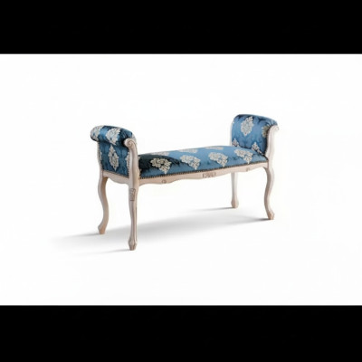 Banc rembourré Siège de banc Siège tabouret mobilier textile banc Classique banc en bois