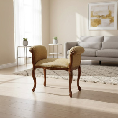 Mobilier tabouret Beige Banc Siège de designer mobilier de siège banc rembourré bancs