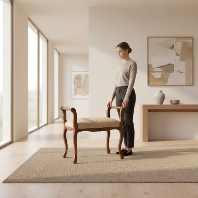 Luxury Stool Classic r Bench seat Designer Furniture Living room Furnishings  → Tabouret de luxe Classique r Banquette Meubles de designer Aménagement du salon