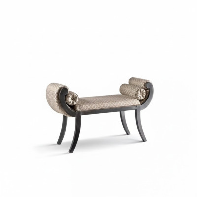 Banc classique Tissu Meubles de salon Meubles de siège Gris neuf