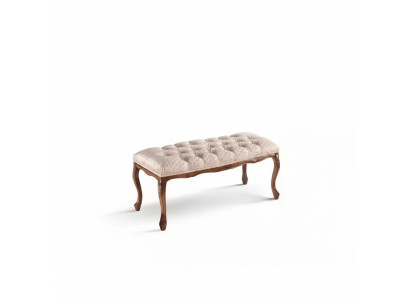 Meubles de siège Banquette Banquette rembourrée Banc en bois Tabouret rembourré en tissu rose nouveau