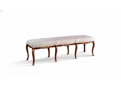 Conception classique de banc en textile marron, nouveau tissu d'ameublement pour siège.