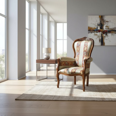 Fauteuil 1 place Canapés Siège Tissu Salon Textile Mobilier de luxe Siège simple
