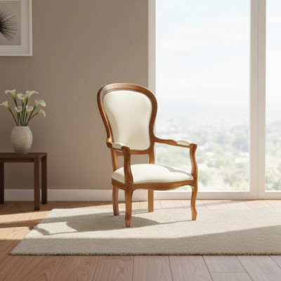 Chaise 1 place en tissu Lounge Luxe Rembourrage Relax Mobilier Design Canapé