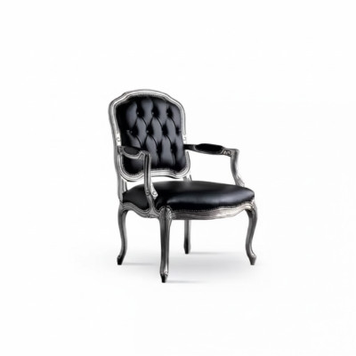 Chaise de design de luxe Meuble de style italien Fauteuil en bois 1 place Nouveau