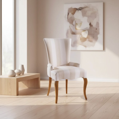 Chaise classique en bois de luxe Fauteuil en bois Chaise en bois Design de chaise de salle à manger