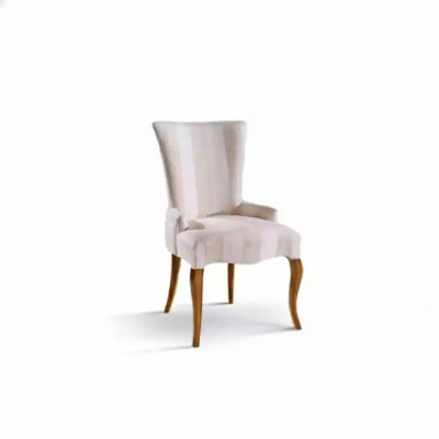 Chaise classique en bois de luxe Fauteuil en bois Chaise en bois Design de chaise de salle à manger