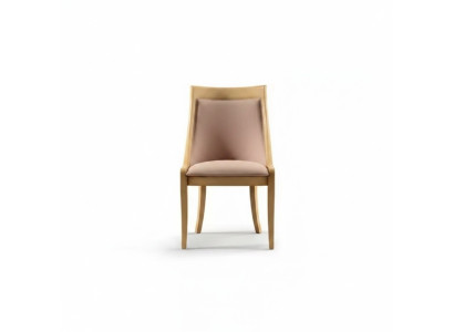 Chaise de salle à manger Luxe Tissu Bois massif Chaises de design Rembourrage Classique