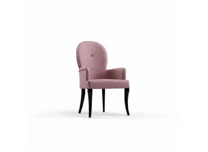 Chaise avec accoudoirs Fauteuil Rembourrage en bois massif tissu Fauteuil en bois neuf