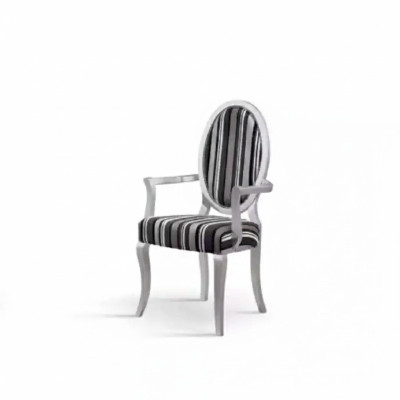 Chaise classique avec accoudoirs Salle à manger Fauteuil bergère Lounge De luxe Nouveau