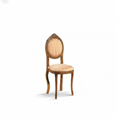 Chaise sans accoudoir Chaise de salle à manger Bois Tissu Conception de salle à manger Fauteuil