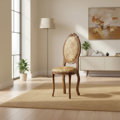 Chaise de salle à manger Chaise sans accoudoirs Chaises Design Fauteuil en textile de luxe