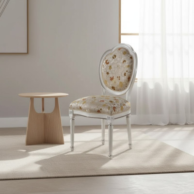 Chaise Braun Design Salon Salle à manger Bois Tapisserie sans accoudoirs neuf