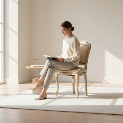 Chaises Salle à manger Fauteuil Fauteuil rembourré sans accoudoir Fauteuil de luxe neuf