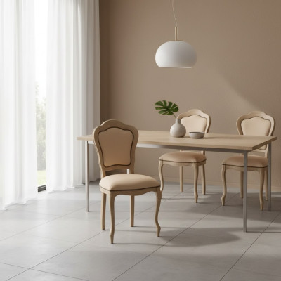 Chaises Salle à manger Fauteuil Fauteuil rembourré sans accoudoir Fauteuil de luxe neuf