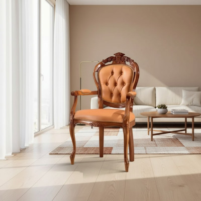 Chaise 1 place Salle à manger Bois Luxe Italie Mobilier Design Classique nouveau