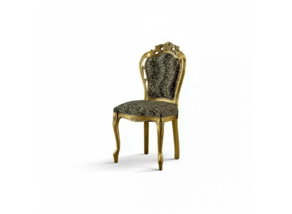 Chaise de salle à manger Luxe Chaises Art Déco Design Chaise en Bois Meubles Italiens