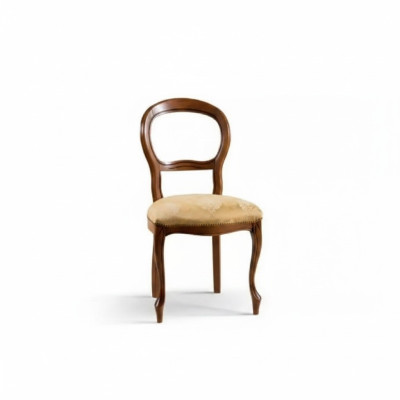 Luxuriöser Design-Polsterstuhl Sitz Esszimmer Klassische Textilmöbel neu