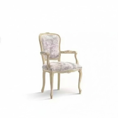 Chaise rembourrée avec accoudoir fauteuil de luxe salon salle à manger fauteuil