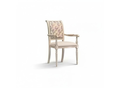 Salle à manger Chaises en bois Rembourrage avec accoudoir Chaise beige Design inclinable