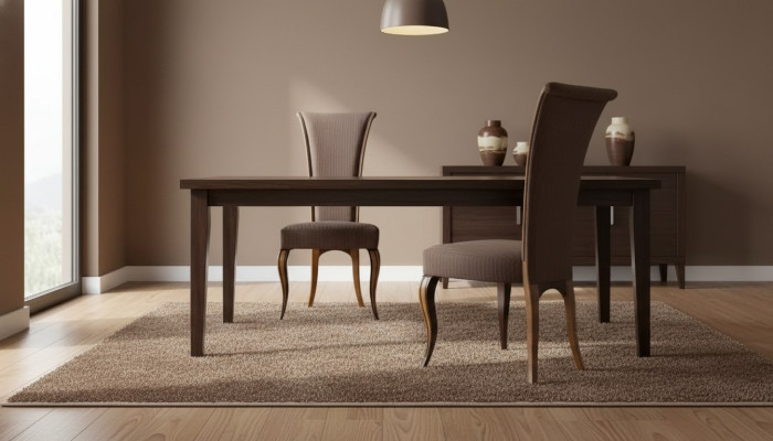 Chaise de salle à manger de luxe de textile d'ameublement de designer de chaise r classique.
