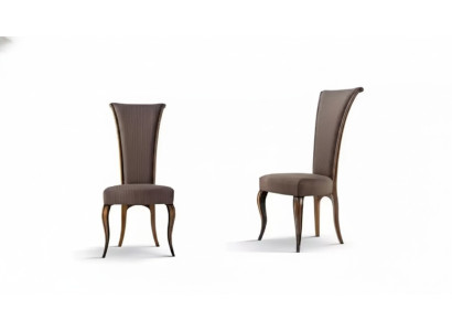 Chaise de salle à manger de luxe de textile d'ameublement de designer de chaise r classique.