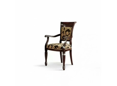 Chaise Braun Design Salon Salle à manger Bois Rembourrage avec accoudoirs nouveau