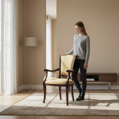 Chaise Chaise de salle à manger Meubles Bois Classique R luxe chaise en bois de conception nouvelle